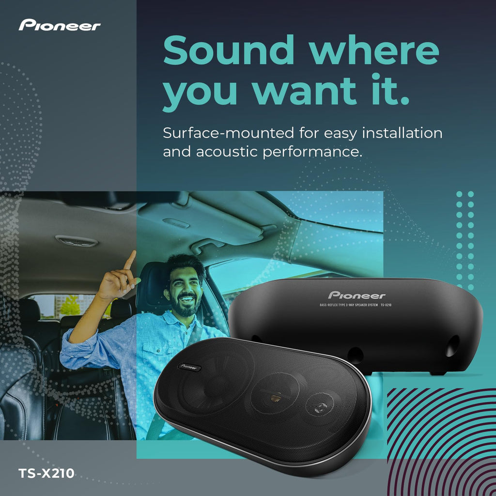 Pioneer TS-X Series 3-Way Surface-Mount Car Speakers