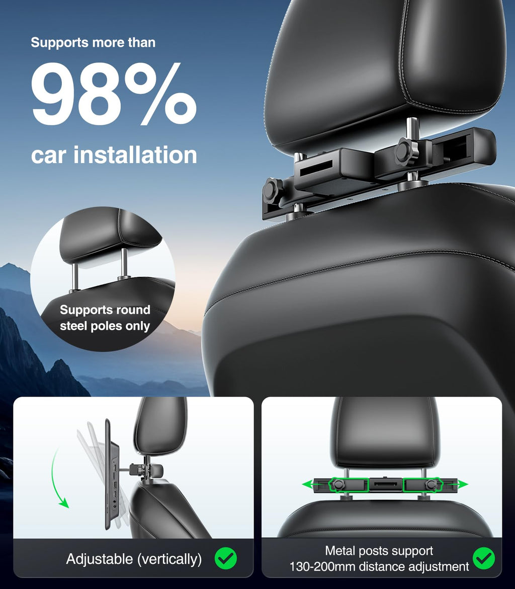 13.5-Inch Android Headrest Monitor with 5G WiFi & HDMI