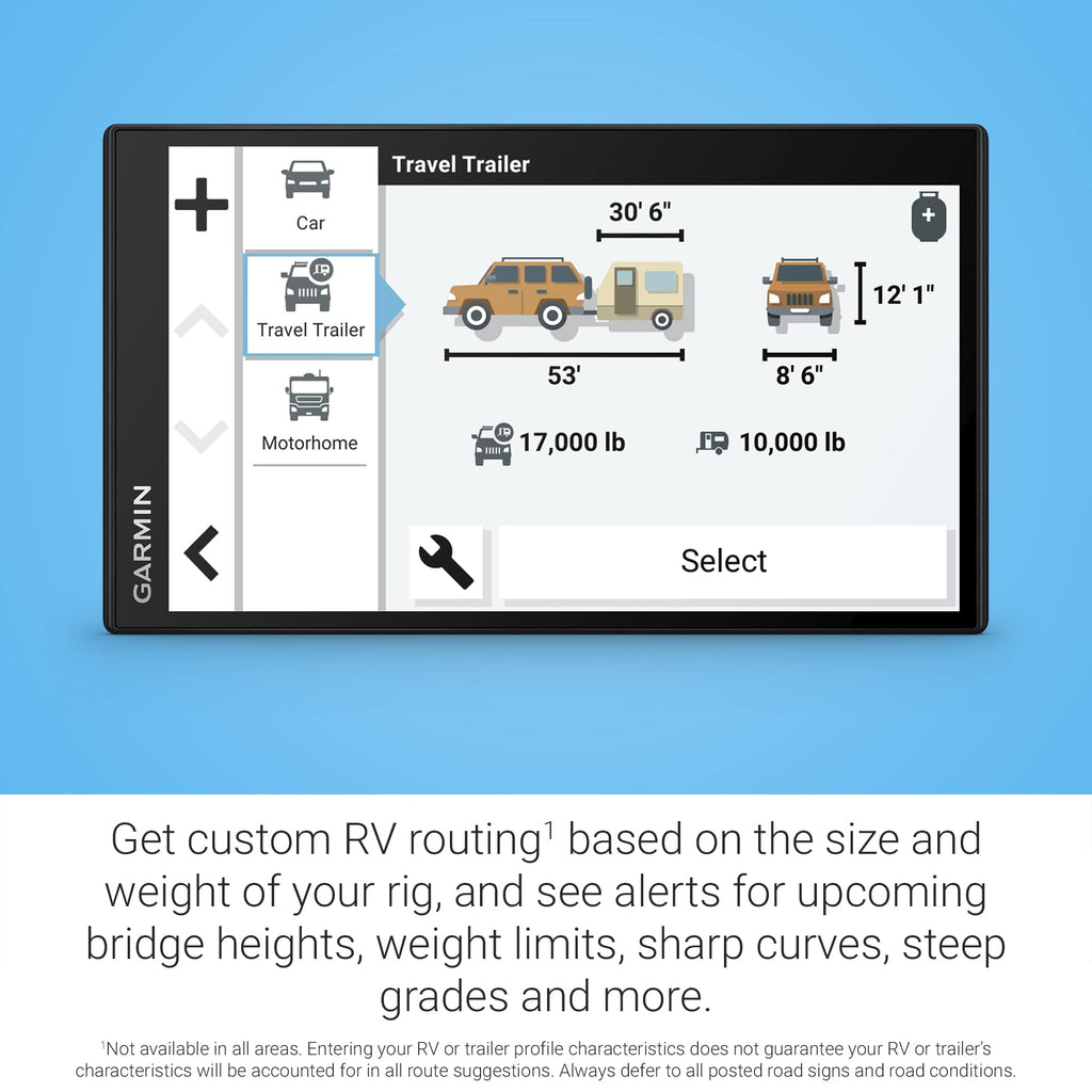 Garmin RV 795 7-Inch GPS Navigator with Custom RV Routing