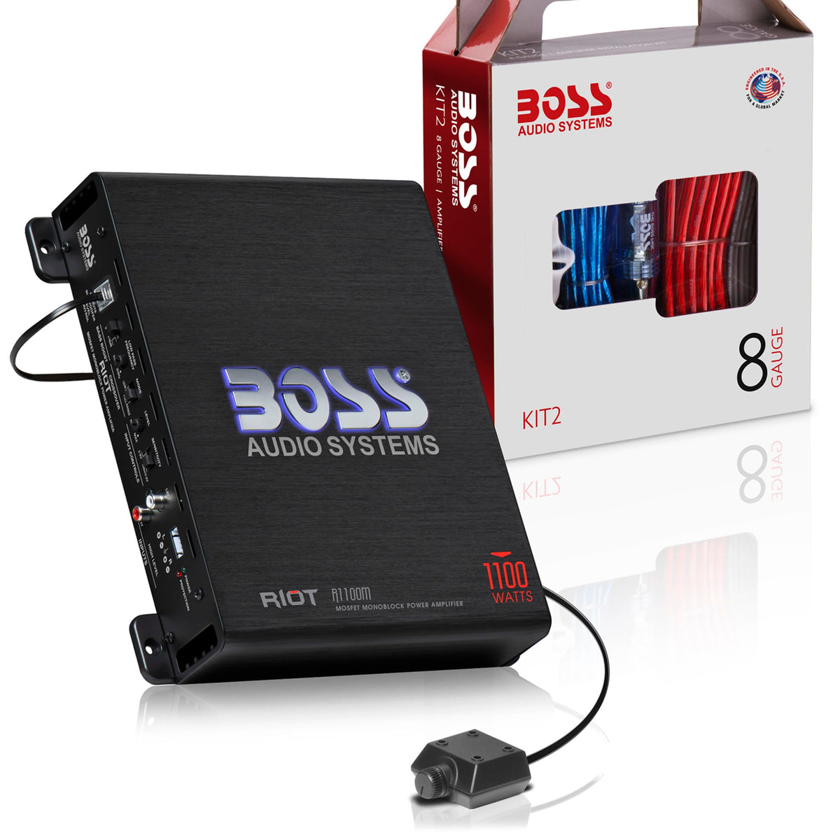 BOSS Audio Riot Series High-Power Car Subwoofer Amplifier