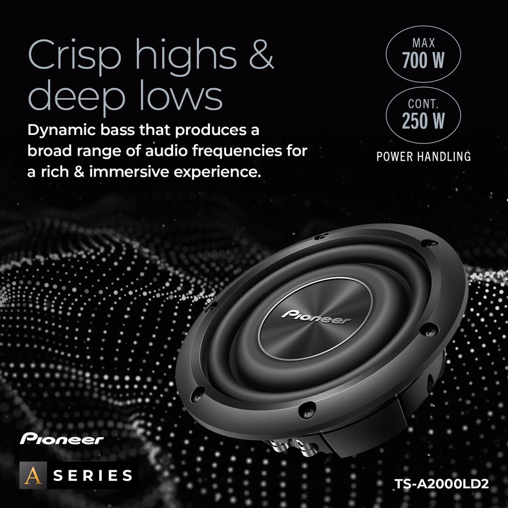 Pioneer A-Series TS-A25S4 10-Inch Car Audio Subwoofer
