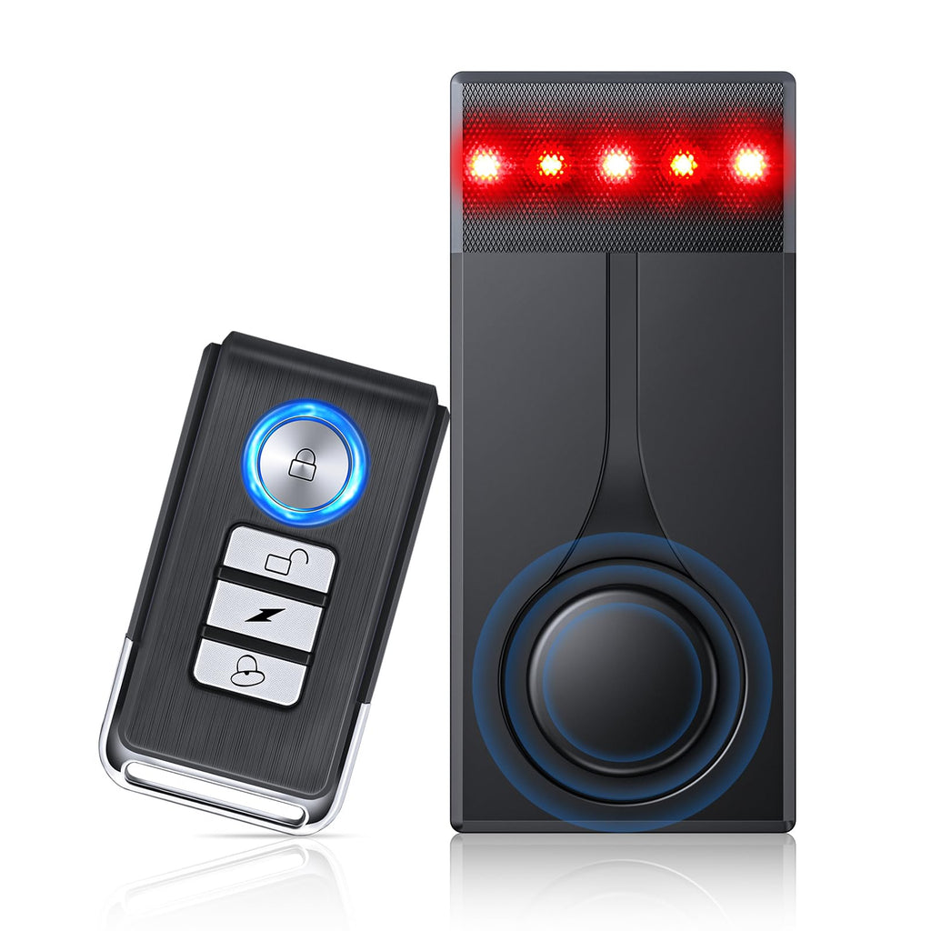 108dB Car Alarm System with Vibration Sensor & Remote