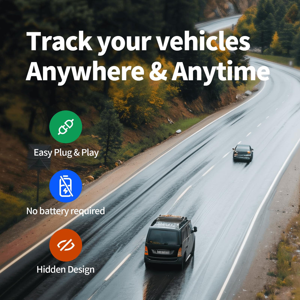 VITALGLOW 4G GPS Vehicle Tracker with No Monthly Fee