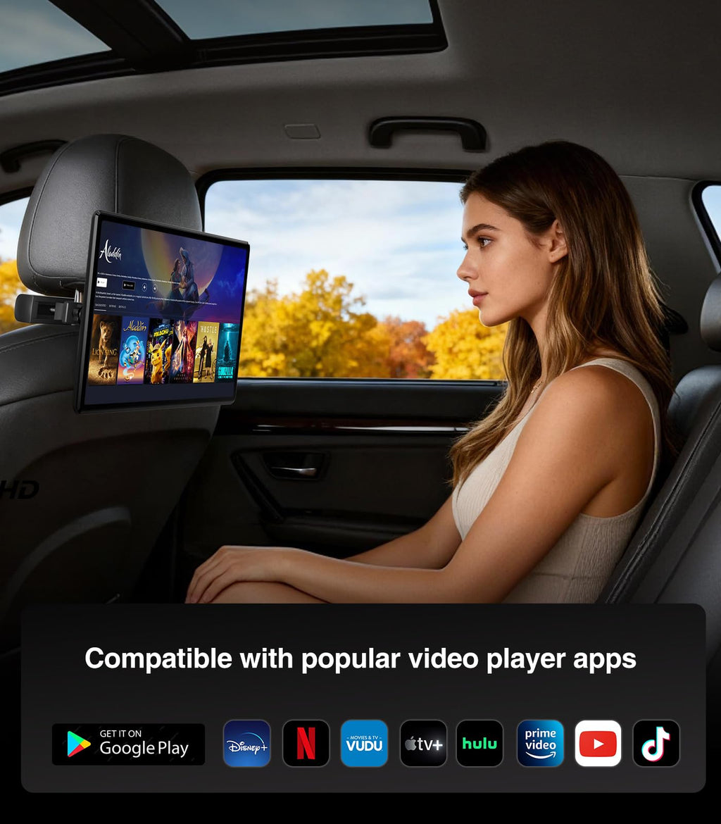 13.5-Inch Android Headrest Monitor with 5G WiFi & HDMI