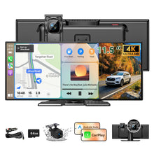 11.5-Inch Wireless CarPlay & Android Auto 4K Dash Cam Screen