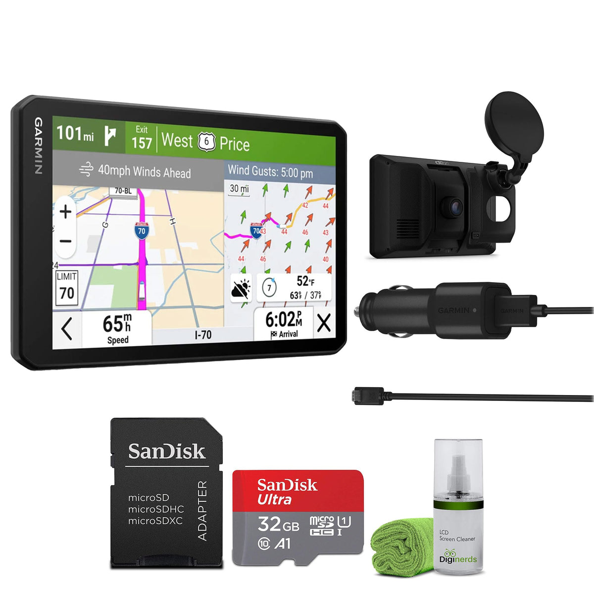 Garmin dēzl GPS Truck Navigator & Travel Bundle