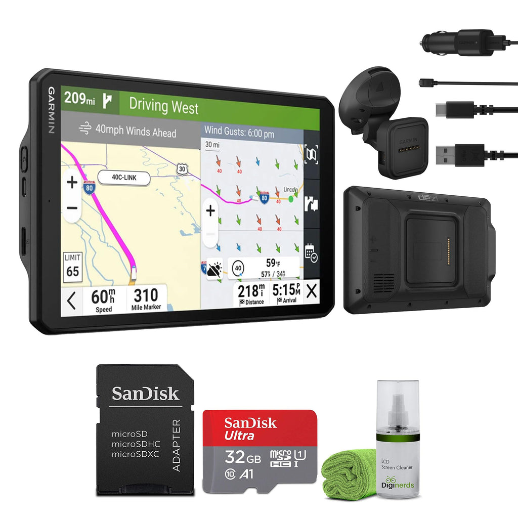Garmin dēzl GPS Truck Navigator & Travel Bundle