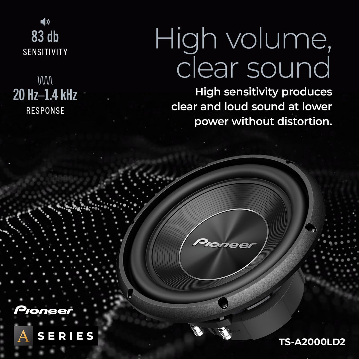Pioneer A-Series TS-A25S4 10-Inch Car Audio Subwoofer