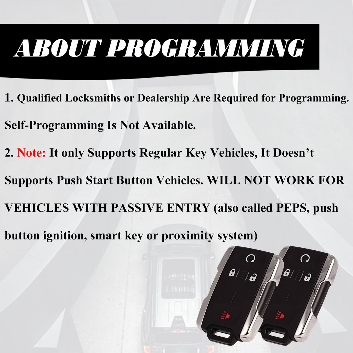 Machanmagic Chevy GMC Remote Start Key Fob Replacement 2-Pack