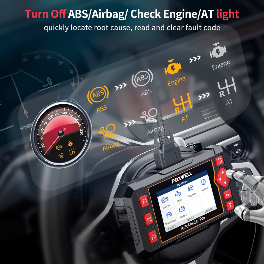 FOXWELL NT604 Elite OBD2 Scanner for ABS SRS & Transmission