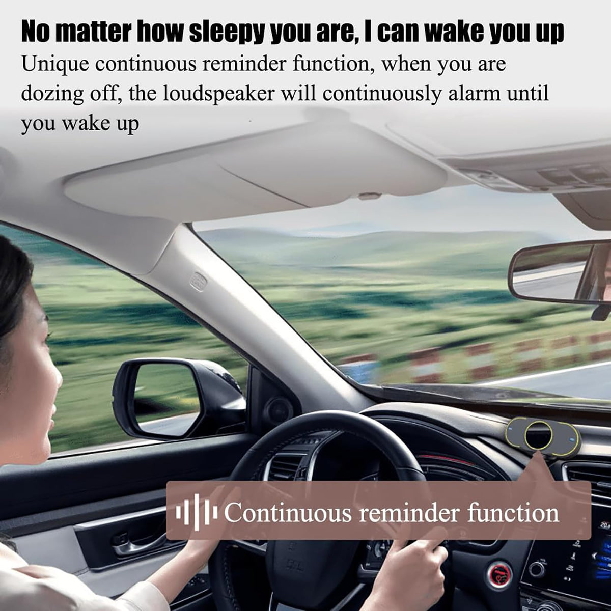 YTUOL AI Driver Fatigue Alarm & Anti-Sleep Monitor for Vehicles