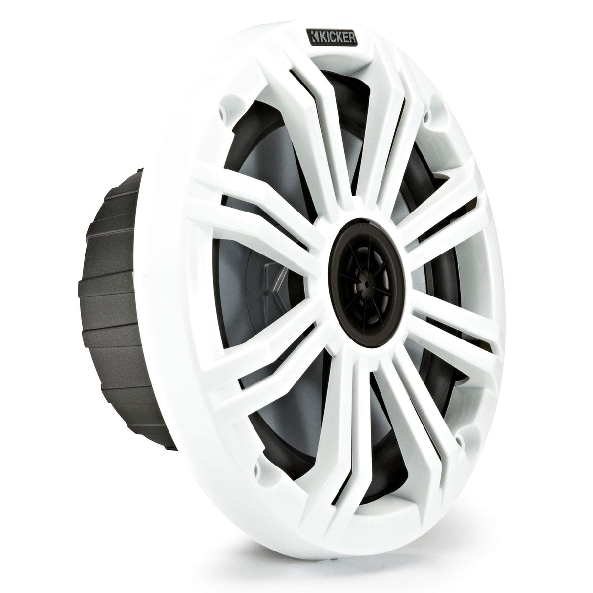 KICKER 6.5-Inch White Marine OEM Replacement Speakers 4-Pack