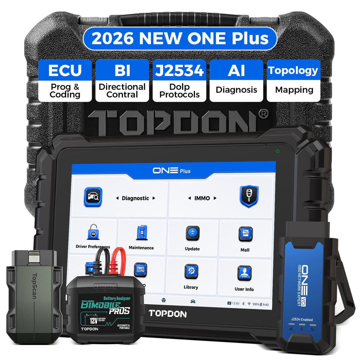 TOPDON Bidirectional OBD2 Scanner with ECU Coding