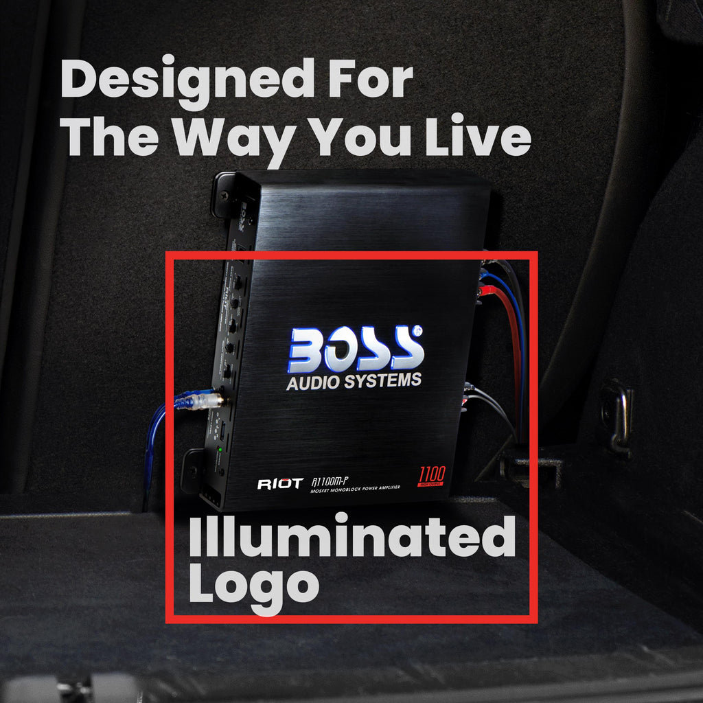 BOSS Audio Riot Series High-Power Car Subwoofer Amplifier