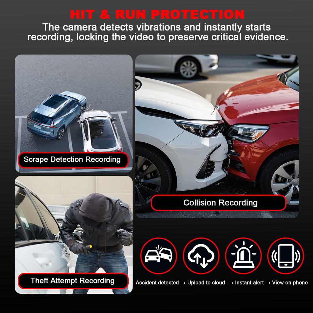 4G LTE Dual-Lens Dash Cam with Cloud Storage & Interior View