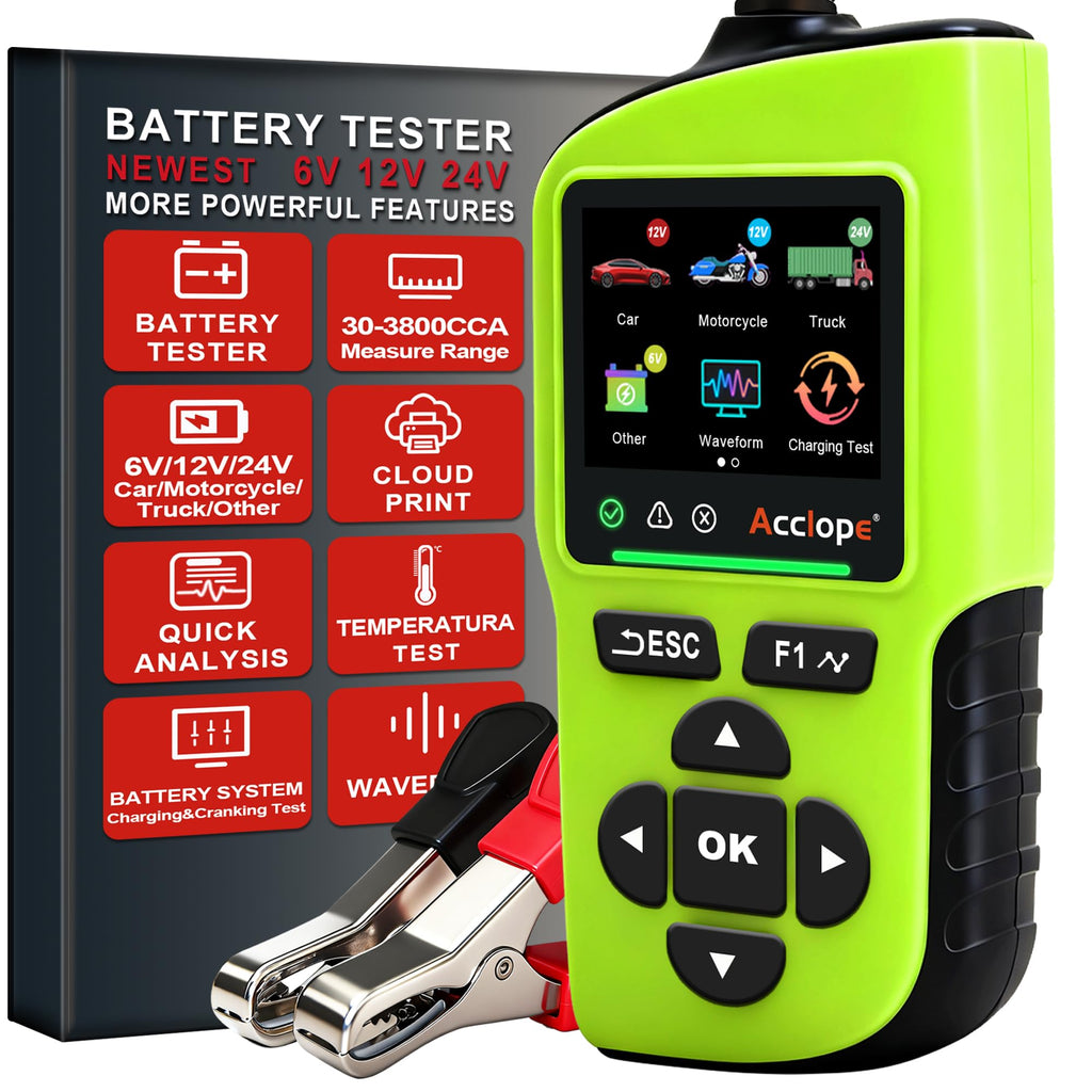BT90 PRO 6V/12V/24V Digital Battery Tester & Analyzer