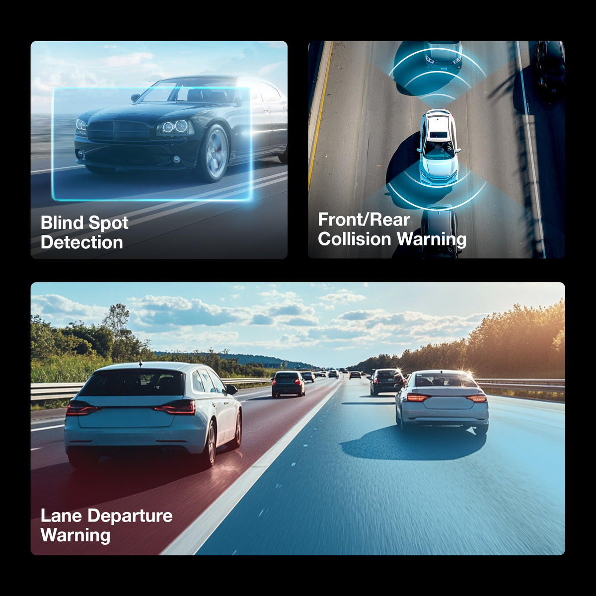 Type S 1440p AI ADAS Dual Dash Cam with Collision Alerts