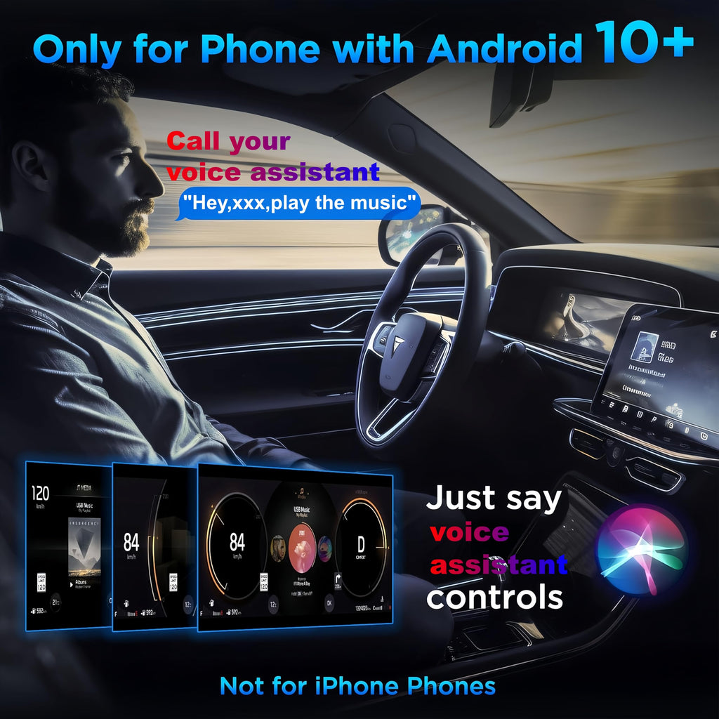 Aswoema Wireless Android Auto Adapter with Instant Connection