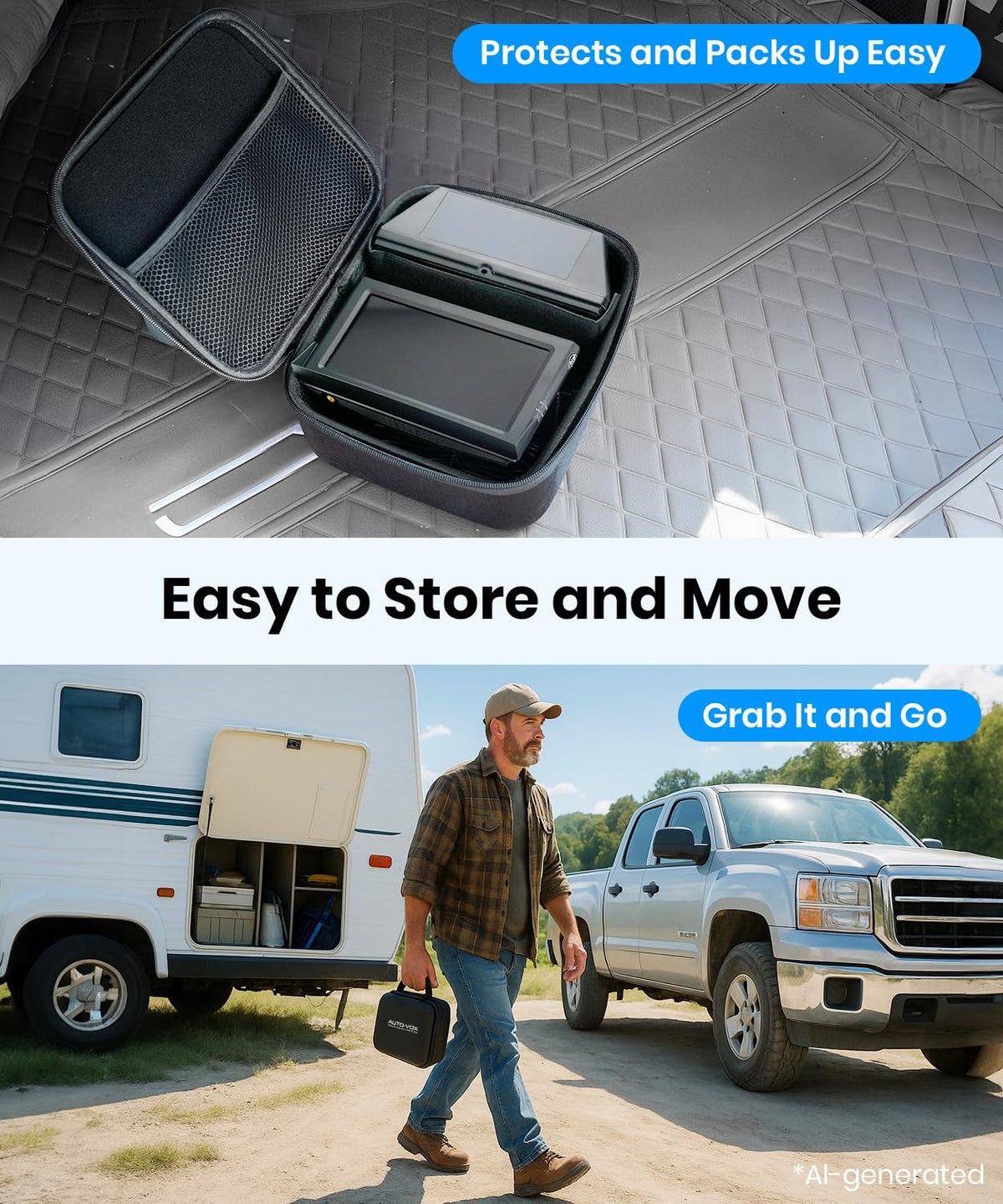 AUTO-VOX Solar 5 Wireless Magnetic Backup Camera System