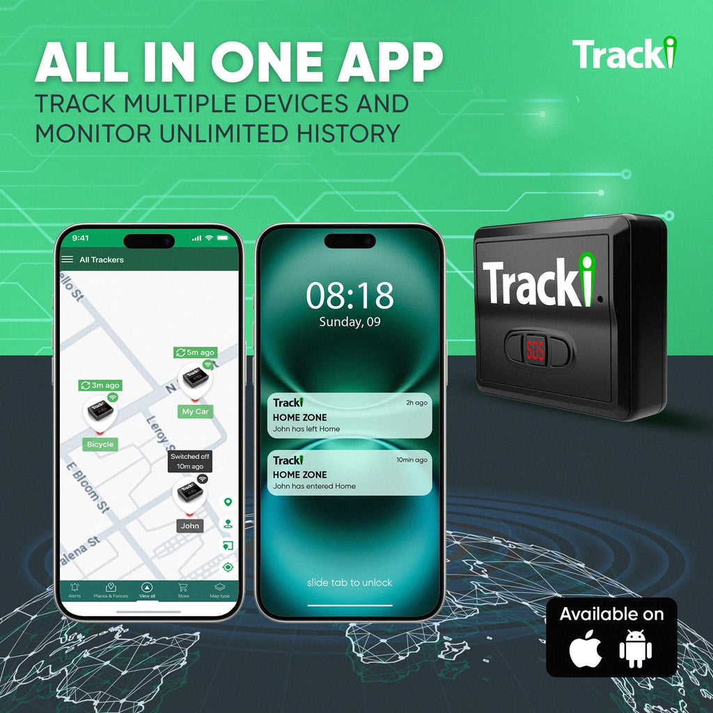 Tracki Mini 4G LTE GPS Vehicle Tracker with Subscription