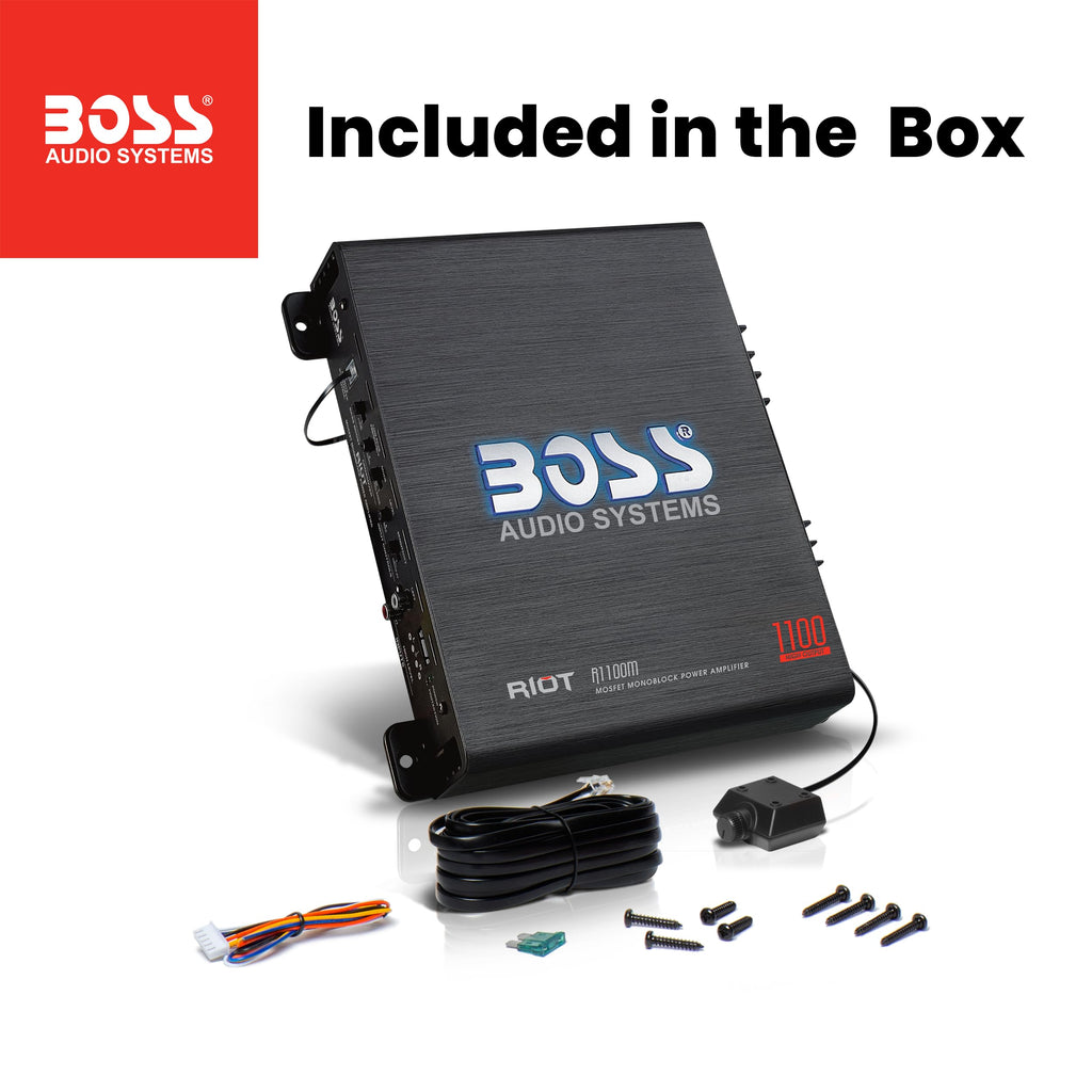 BOSS Audio Riot Series High-Power Car Subwoofer Amplifier