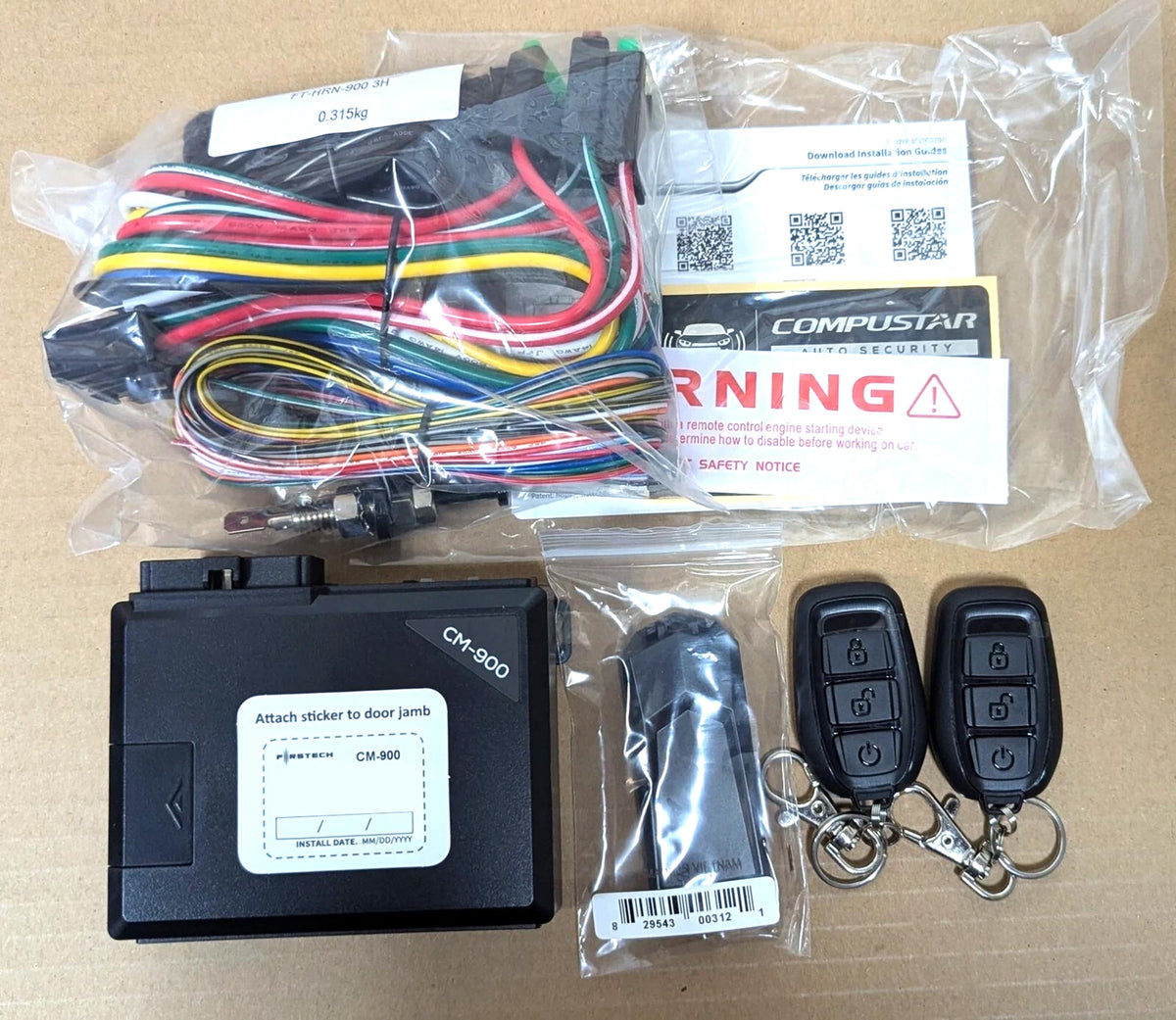 Compustar CS930-S 1-Way Remote Start & Keyless Entry Kit